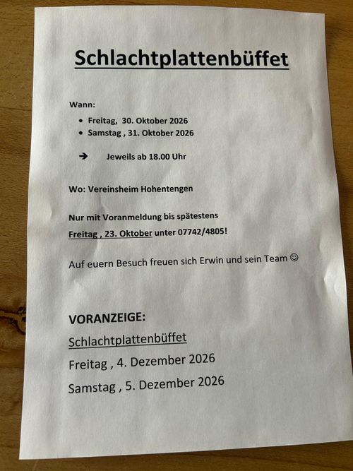 Schlachtplattenbüffet